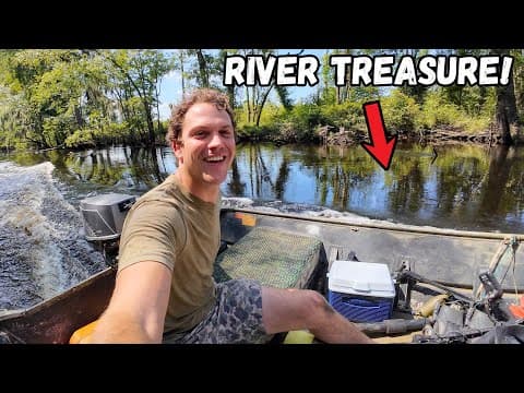 River Bed Full Of Old Coins, Bottles & Relics! (scuba Diving Hunt)