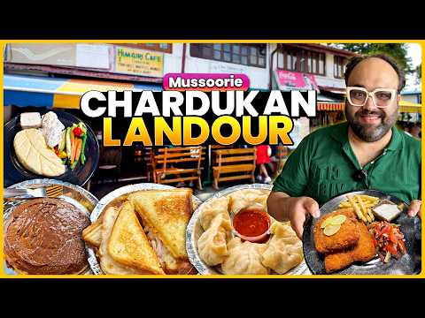 Street Food At Landour Massoorie | Cheese Omelette, Nutella Pan Cake, Maggie, Sandwich, Fish N Chips
