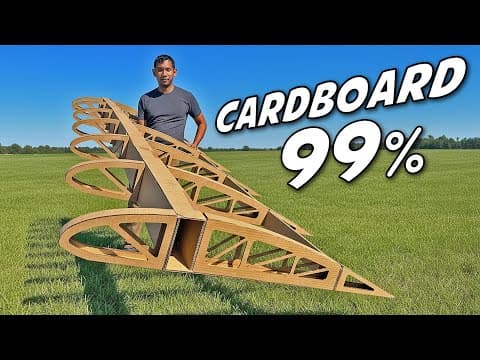 Building A Flyable Airplane Out Of Cardboard!