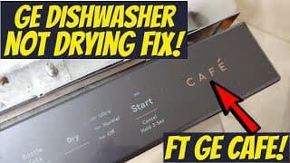 Fix Ge Dishwasher Not Drying (heating Element Not Working) Ft Ge Cafe Dishwasher!