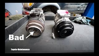 Toyota Seized Locked Up Ac Compressor