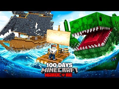 I Survived 200 Days On A Raft In Minecraft Hardcore!