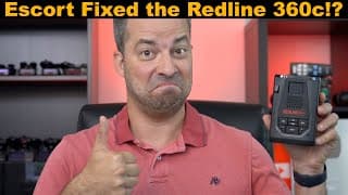 Escort Redline 360c: Huge Firmware Update