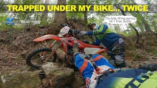 Trapped Under Dirt Bike Twice... Doh! 😂︱cross Training Enduro