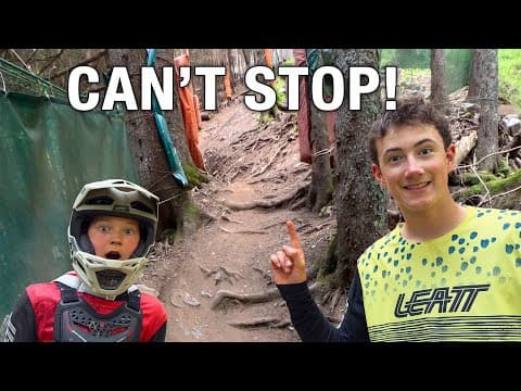 Kids Vs. World's Steepest Dh Track!