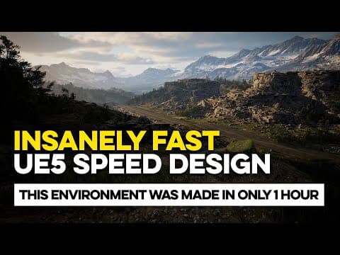 Insanely Fast Ue5 Workflow With Brushify (forest Road Scene In Unreal Engine 5)
