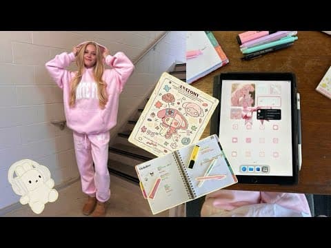 ͙͘͡★ 🎧 Study With Me- Romanticizing Midterms Week ⋆⭒˚ 🧸📓