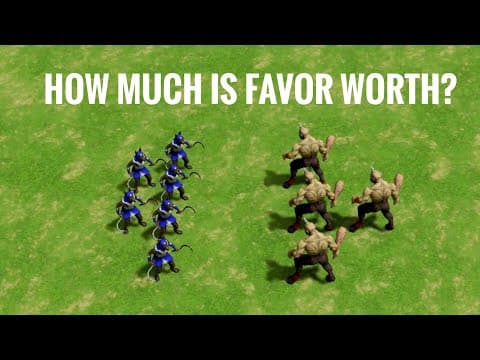 How Much Is Favor Worth In Age Of Mythology?