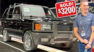 I Bought The Cheapest Car At Barrett-jackson! ($3200 Range Rover P38)