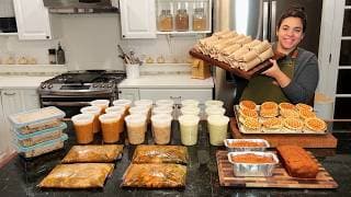 Cook Once And Eat For Two Months! Breakfast, Lunch, Dinner, And Snack Freezer Meals!