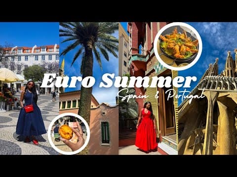 Spain And Portugal Travel Vlog | Exploring Barcelona And Lisbon | Chev B.