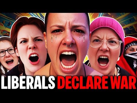 Crazy White Liberal Women Declare War 💥🤣