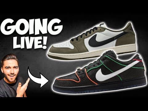 Going Live Bronx Girl Sb Dunks & Exclusive Access Jordan 1 Low Medium Olives?!