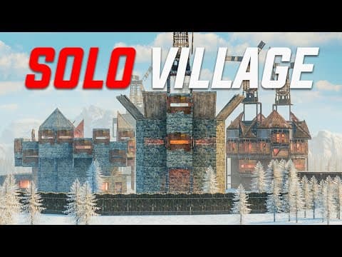 Nous Avons Construit Le + Grand Village De Solo Player ! Rust