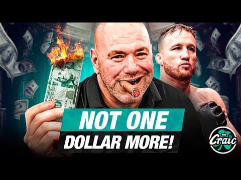 Dana White Battles Justin Gaethje On Fighter Pay, Paddy Pimblett's Star Power | The Craic | 1/23/26