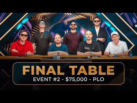 $75k Plo 6-handed – Final Table | Triton Poker Series X Wsop Paradise 2025