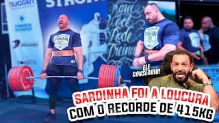 Histórico! Sardinha Reage Ao Lucas Veronezi Quebrando O Recorde Com 415kg No Terra