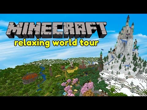 Relaxing Longplay - Exploring A Magical Minecraft World (no Commentary)