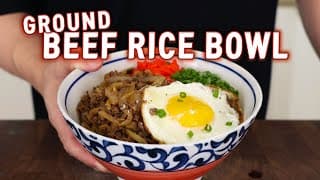 Got Ground Beef? Try This 15-minute Beef Rice Bowl That Will Change Your Life! L Ground Beef Gyudon