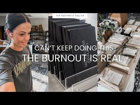Experiencing Burnout & How I'm Handling It 😅🖤✨ | Studio Vlog | No. 48