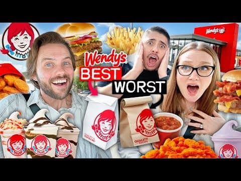 Tasting Wendy’s Best & Worst Selling Items!!!
