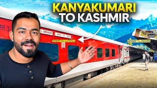 Kanyakumari To Kashmir : Epic 5 Day First Class Train Ride To Srinagar ❄️ ❄️