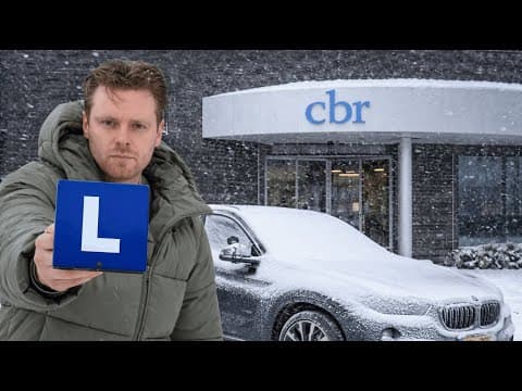 Afrijden Tijdens Een Sneeuwstorm