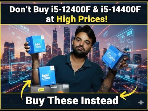⚠️ Don’t Buy I5-12400f & I5-14400f At High Prices! 💸 Buy These Instead 🔥
