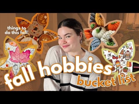 Things To Do This Fall 🍁 | Hobbies, Crafts, & More Ideas!