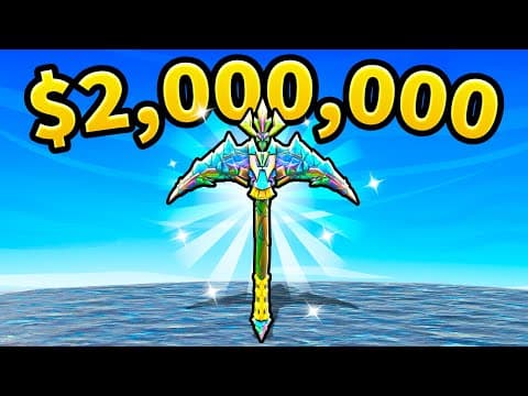I Bought The New Prismatic Pickaxe In Roblox The Forge...