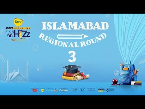 Nido Hum Spelling Whizz | Islamabad Regional Round 3 | Kids Spelling Competition