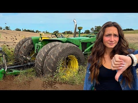 Stuck Tractor On The First Day Of Harvest