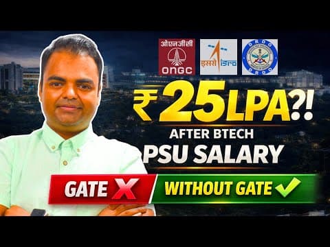 Psu Salary After Btech 2026 | ₹25 Lpa?! Gate Vs Without Gate (isro, Drdo, Barc)