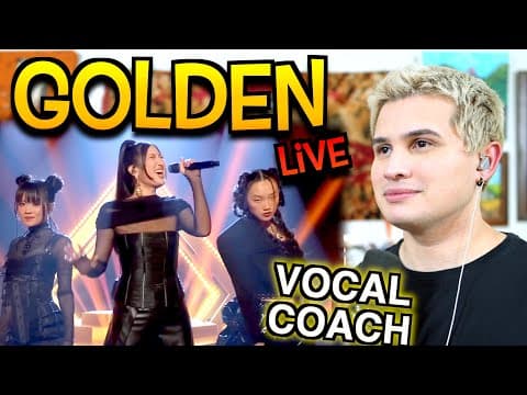 Vocal Coach Reacts To Golden Live - Kpop Demon Hunters