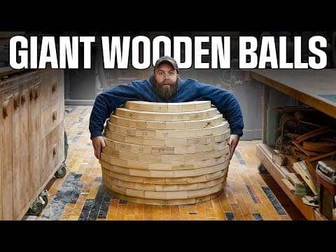 700 Pieces To Make A Giant Wooden Snowman ☃️