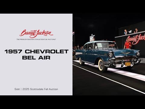 Sold! 1957 Chevrolet Bel Air - Barrett-jackson 2025 Scottsdale Fall Auction