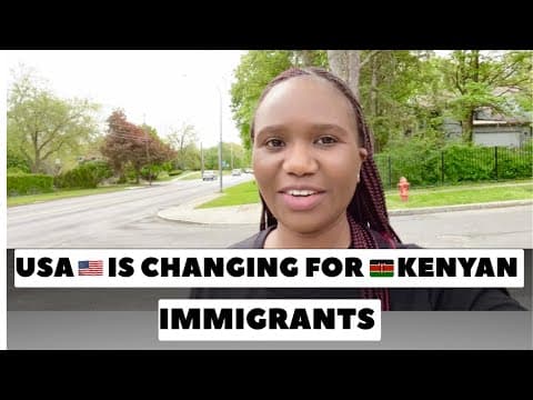Usa🇺🇸tough For Kenyan Immigrants
