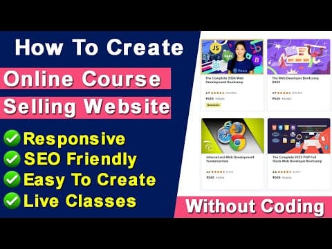 How To Create An Online Course Selling Website, Classplus Review, Lms Educational Website Like Udemy