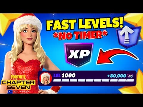 *no Timer* Fortnite Xp Map To Level Up Fast In Chapter 7! (works In Fortnite Winterfest) 🤩😱
