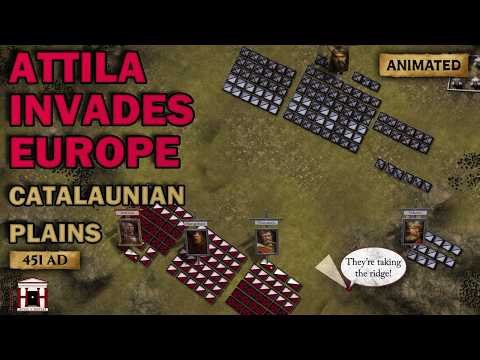 The Huns Invade Europe: Battle Of The Catalaunian Plains, 451 Ad - Animated