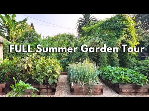 Full Summer Garden Tour (my First Ever)
