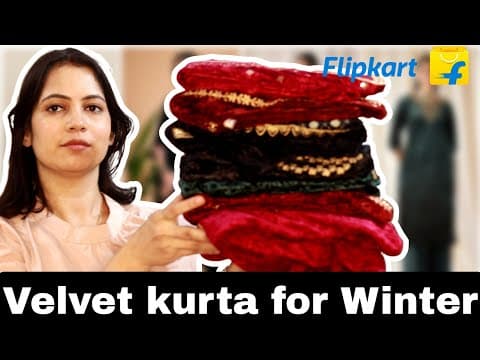 Lohri Special Velvet Kurta |velvet Kurta From Flipkart Under 1000/- |tipstotop By Shalini