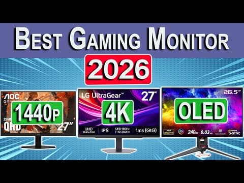 Best Gaming Monitor 2026 | 1440p, 240hz, 4k & Oled | Best Gaming Monitors For Pc Ps5 Xbox