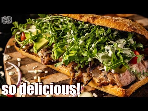 Charcoal Grilled Steak Sandwich With Jalapeño Mayo