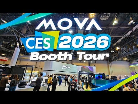 These Mova Smart Home Gadgets Are Insane (ces 2026 Booth Tour)