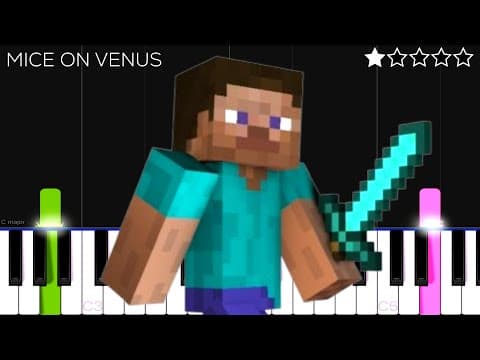 Minecraft - Mice On Venus - C418 | Easy Piano Tutorial