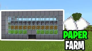 How To Make Paper Farm In Minecraft Bedrock! - Tutorial