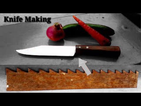 Making A Knife From Broken Bend Saw Blade