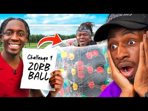 Tbjzl Reacts To Crazy Football Challenges Vs Ksi!