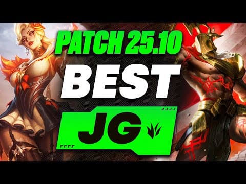 The Best Junglers For All Ranks On Patch 25.10! | Season 15 Tier List League Of Legends